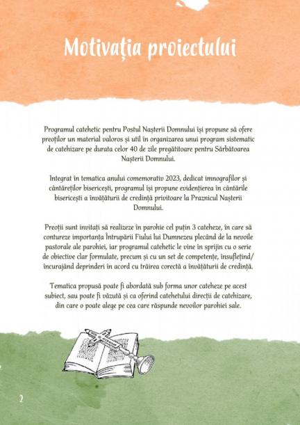 Program catehetic pentru Postul Nașterii Domnului, recomandat de Biroul de catehizare al Arhiepicopiei Iașilor Program catehetic pentru Postul Nașterii Domnului, recomandat de Biroul de catehizare al Arhiepicopiei Iașilor