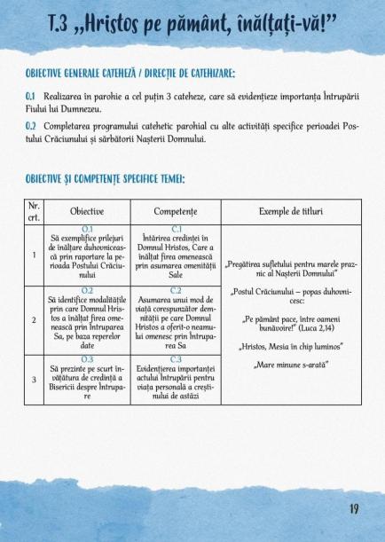 Program catehetic pentru Postul Nașterii Domnului, recomandat de Biroul de catehizare al Arhiepicopiei Iașilor Program catehetic pentru Postul Nașterii Domnului, recomandat de Biroul de catehizare al Arhiepicopiei Iașilor